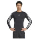 Adidas Ανδρική μακρυμάνικη μπλούζα Techfit Compression 3-Stripes Longsleeve Tee